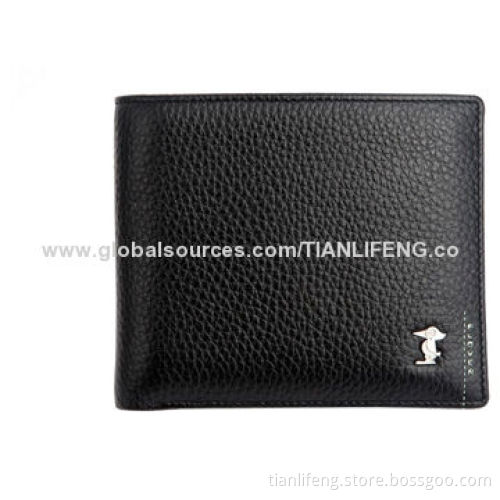 Leather wallets for business man, vertical section, fashion and simple
